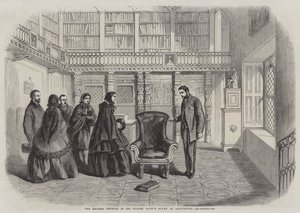 Cesarzowa Eugenia w gabinecie Sir Waltera Scotta w Abbotsford autorstwa Thomas Harrington Wilson