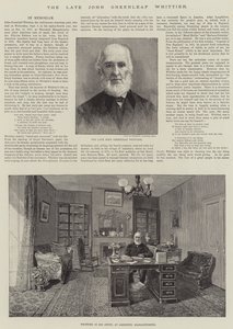 Zmarły John Greenleaf Whittier autorstwa Thomas Harrington Wilson
