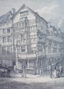 Chancery Lane, Londyn, 1814 autorstwa Thomas Hearne
