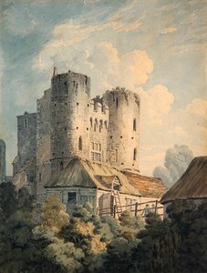Saltwood Castle (akwarela na papierze) autorstwa Thomas Hearne