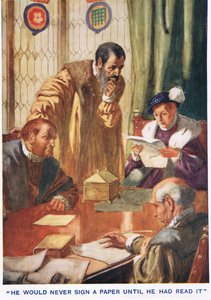 Nigdy nie podpisałby dokumentu, dopóki by go nie przeczytał autorstwa Thomas Heath Robinson