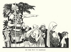 W drodze do Babilonu (litografia) autorstwa Thomas Heath Robinson