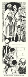 Przemówienie Pawła ze schodów (litografia) autorstwa Thomas Heath Robinson