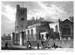 Kościół St Mary, Lambeth, Londyn, 1831.