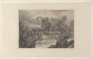 Opactwo Egglestone, niedaleko zamku Barnard autorstwa Thomas Higham