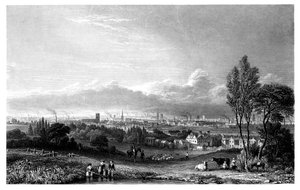 Widok Manchesteru, 1844.