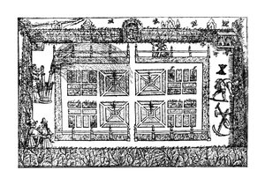 Ogród, z „Labiryntu ogrodnika”, 1577