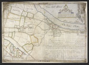 Dodać. 34790 Plan dworu Faux Hall [obecnie Vauxhall], w Lambeth, hrabstwo Surrey
