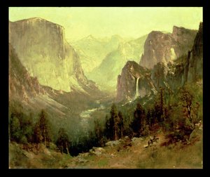 Polowanie w Yosemite, 1890 autorstwa Thomas Hill