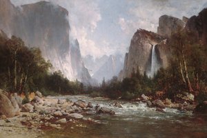 Widok na dolinę Yosemite, 1885.
