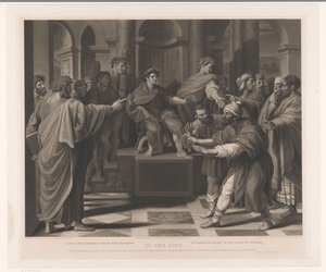 Elimas oślepiony przez Pawła Elymas czarownik dotknięty ślepotą (tytuł na przedmiocie) Grafiki wg Rafaela (tytuł serii) Kreskówki Rafaela (tytuł serii)