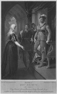 Trzecia część króla Henryka VI. Akt 3. Scena 2. Król Edward, Gloucester, Clarence i Lady Elizabeth Gre