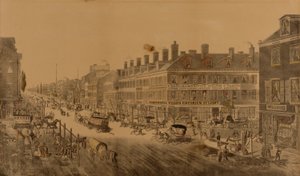 Broadway, Nowy Jork, 1836 r. (przedstawiający Webb