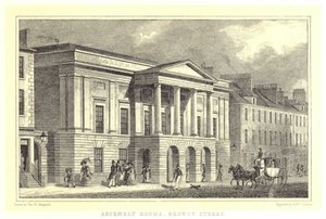 Sale Zgromadzeń, George Street (grawerowanie) autorstwa Thomas Hosmer (after) Shepherd