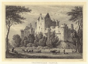 Zamek Craigmillar (rycina) autorstwa Thomas Hosmer (after) Shepherd