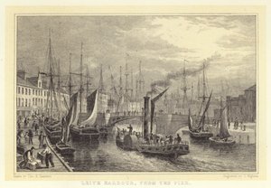 Leith Harbour, z molo (rycina)