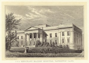 The Merchant Maiden Hospital, Lauriston Lane (rycina) autorstwa Thomas Hosmer (after) Shepherd