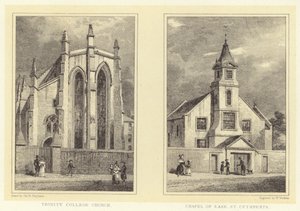 Kościół Kolegium Trójcy; Kaplica Spokoju, św Cuthberts (rycina) autorstwa Thomas Hosmer (after) Shepherd