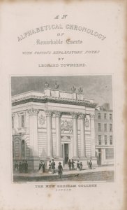 Chronologia alfabetyczna niezwykłych wydarzeń autorstwa Thomas Hosmer Shepherd