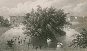 Wyspa na jeziorze i część Cornwall and Clarence Terrace, Regent