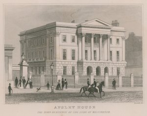 Apsley House, Hyde Park Corner, Londyn, rezydencja księcia Wellington autorstwa Thomas Hosmer Shepherd