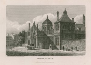 Muzeum Brytyjskie w Montague House autorstwa Thomas Hosmer Shepherd