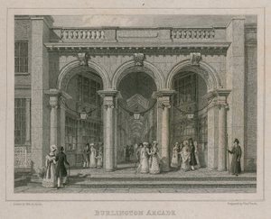 Burlington Arcade, Londyn autorstwa Thomas Hosmer Shepherd