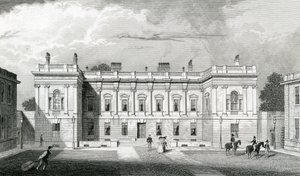 Burlington House, Royal Academy of Arts, Piccadilly, Londyn, ok. 1829-31 autorstwa Thomas Hosmer Shepherd