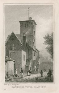 Dom i wieża Canonbury autorstwa Thomas Hosmer Shepherd