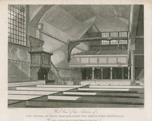 Kaplica św. Bartłomieja Wielkiego, West Smithfield autorstwa Thomas Hosmer Shepherd