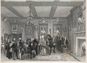 Sala Rady, Sala Winiarzy, z pubu „London Interiors with your Costumes and Ceremonies”. Joseph Mead, Londyn, c.1843 (rycina stalowa) autorstwa Thomas Hosmer Shepherd