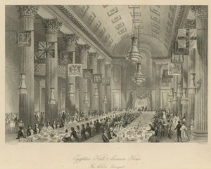 Sala Egipska, Dwór autorstwa Thomas Hosmer Shepherd