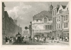 Fleet Street, Londyn autorstwa Thomas Hosmer Shepherd