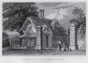 Gate-Lodge of Broomwell House, Brislington, niedaleko Bristolu (grawerowanie) autorstwa Thomas Hosmer Shepherd