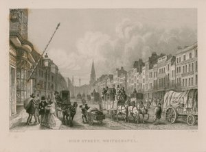 Wysoka ulica w Whitechapel autorstwa Thomas Hosmer Shepherd
