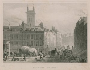 Most Holborn, Londyn autorstwa Thomas Hosmer Shepherd