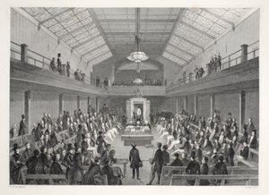 Izba Gmin, z pubu „London Interiors withich Costumes and Ceremonies”. Joseph Mead, Londyn, c.1843 (rycina stalowa) autorstwa Thomas Hosmer Shepherd