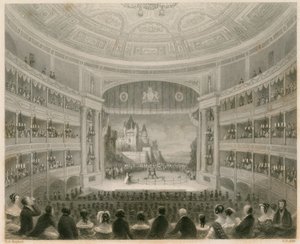 Widok wnętrza teatru Drury Lane, Londyn autorstwa Thomas Hosmer Shepherd