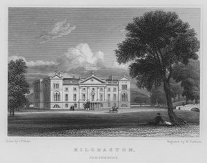 Kilgraston, Perthshire (grawerowanie) autorstwa Thomas Hosmer Shepherd