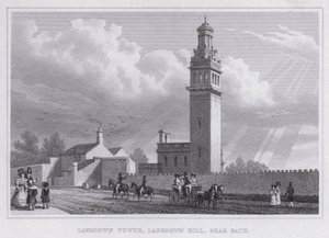 Lansdown Tower, Lansdown Hill, niedaleko Bath (rycina) autorstwa Thomas Hosmer Shepherd