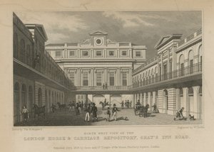 Londyńskie Repozytorium Koni i Powozów autorstwa Thomas Hosmer Shepherd