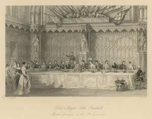 Stół Lorda Burmistrza, Guildhall autorstwa Thomas Hosmer Shepherd