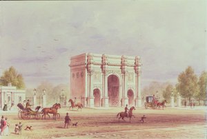 Marmurowy Łuk, ok.1851 autorstwa Thomas Hosmer Shepherd