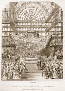 Otwarcie Crystal Palace w Sydenham przez królową Wiktorię 10 czerwca 1854 r autorstwa Thomas Hosmer Shepherd