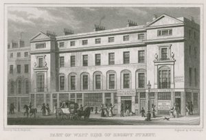 Część zachodniej strony Regent Street w Londynie autorstwa Thomas Hosmer Shepherd
