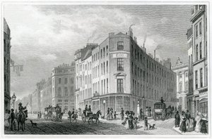 Piccadilly, od Coventry Street, 1830 autorstwa Thomas Hosmer Shepherd