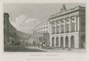 Kwadrant, Regent Street, Londyn autorstwa Thomas Hosmer Shepherd