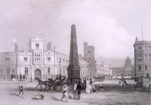 Szkoła dla Ubogich Niewidomych i Szpital Betlejemski, 1851-55. autorstwa Thomas Hosmer Shepherd