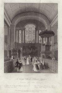 Kościół św. Jerzego na placu Hanover Square autorstwa Thomas Hosmer Shepherd