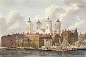Kościół św. Jana Westminsterskiego, 1815 r. autorstwa Thomas Hosmer Shepherd